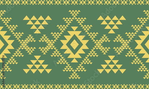 abstract green and yellow colour ethnic art.seamless pattern in tribal,folk embroidery,and Mexican style.
Aztec geometric art ornament print.Design for carpet,cover.wallpaper,wrapping,fabric,clothing.