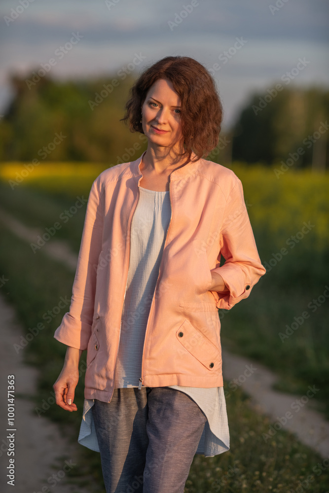 Portrait of a young beautiful fair-haired girl in nature. Portrait of a young beautiful fair-haired girl in nature.