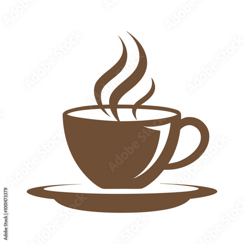 Simple coffee cup logo vector design on a white background for web and print use.
Minimalist coffee cup logo vector for branding, print, and digital designs.