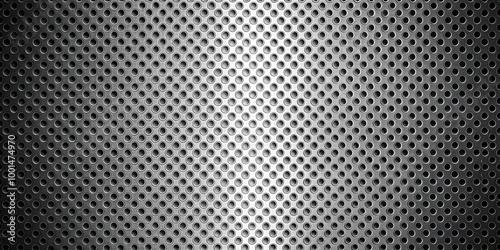 Perforated metal background with unique texture for industrial design projects