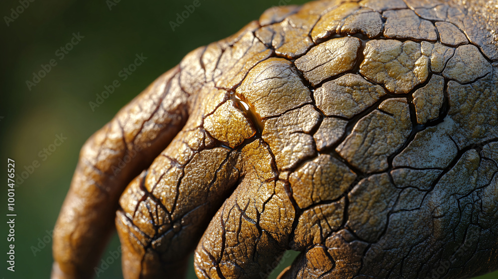 Cracked Golden Hand Cracked Golden Hand