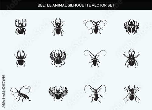 Modern Beetle Tree Silhouette for Minimalist Design Enthusiasts