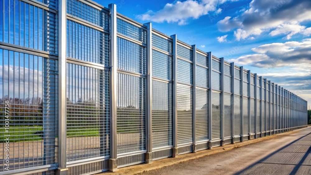Modular Steel Fence Elements Stack for Industrial Security Boundary Design Modular Steel Fence Elements Stack for Industrial Security Boundary Design