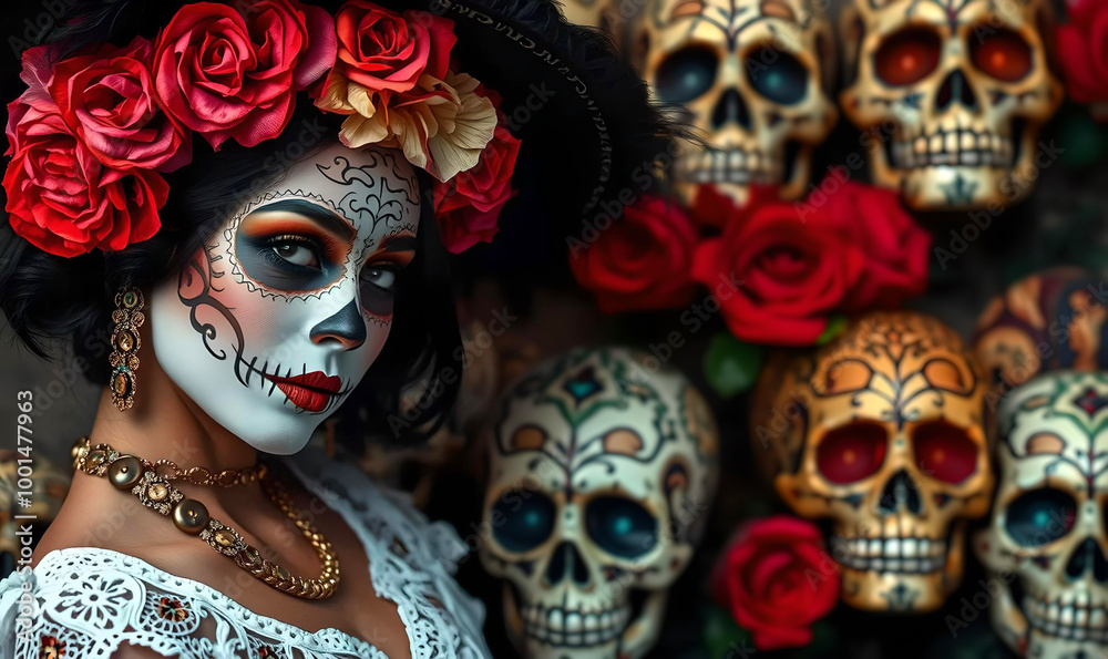  Jour des morts (Día de los Muertos), culture mexicaine.
