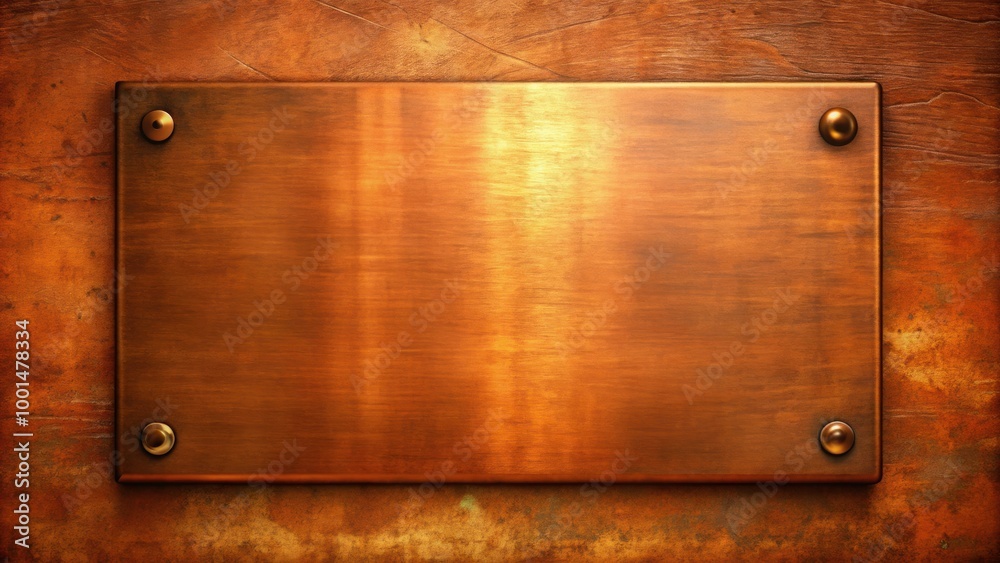 Rusty brushed orange metal grunge texture background with copper plate surface Rusty brushed orange metal grunge texture background with copper plate surface
