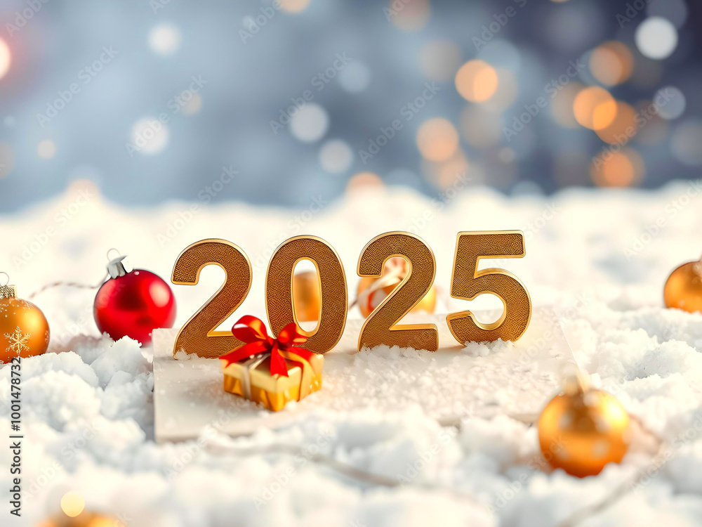 Arrière-plan ou carte de vœux pour noël ou nouvel an