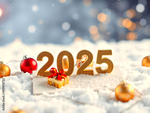Obraz na płótnie Arrière-plan ou carte de vœux pour noël ou nouvel an w salonie