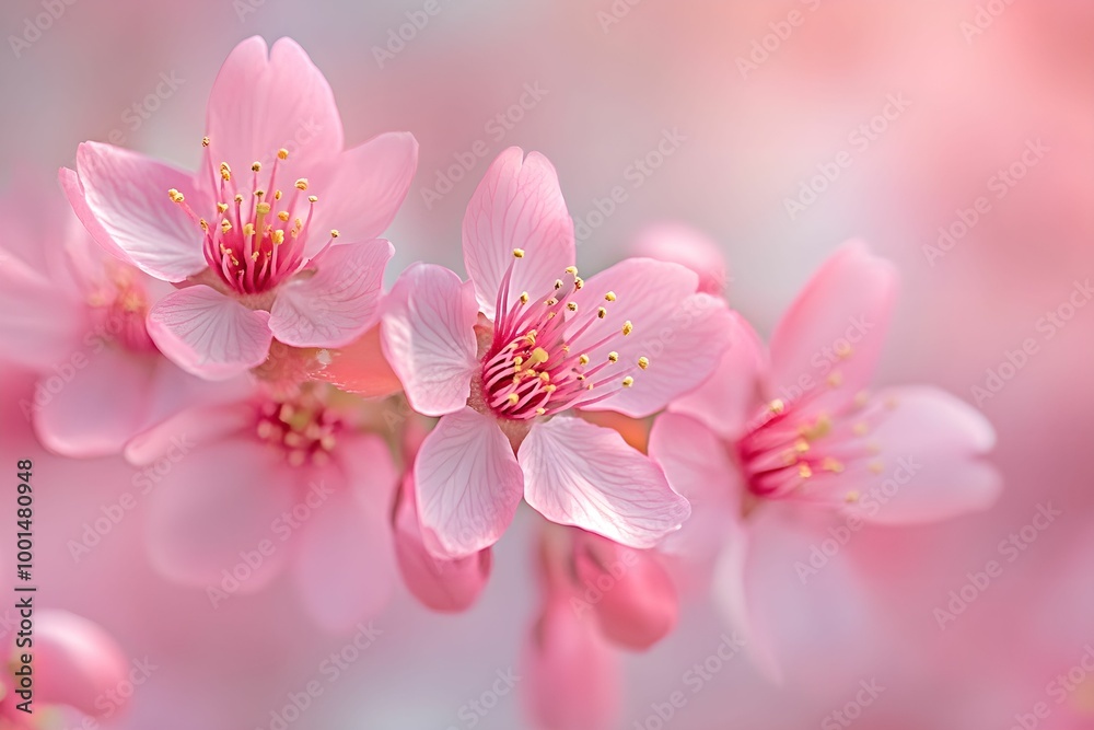 Stunning Close-Up of Cherry Blossoms in Full Bloom, blossom, flower, nature, pink Stunning Close-Up of Cherry Blossoms in Full Bloom, blossom, flower, nature, pink