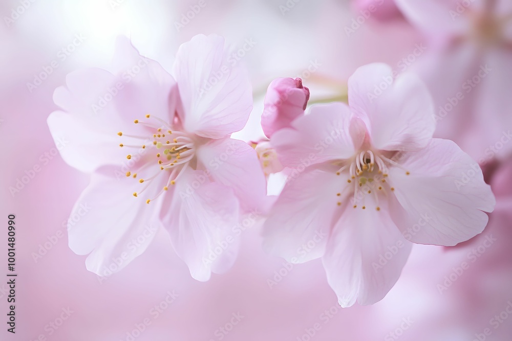 Delicate Cherry Blossoms in Full Bloom, blossom, flower, nature, spring Delicate Cherry Blossoms in Full Bloom, blossom, flower, nature, spring