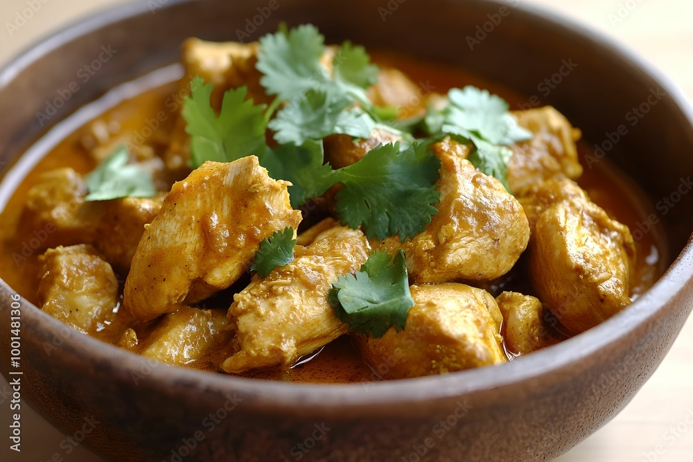 Traditional Chicken Curry with Succulent Pieces, food, dish, spices, herbs Traditional Chicken Curry with Succulent Pieces, food, dish, spices, herbs