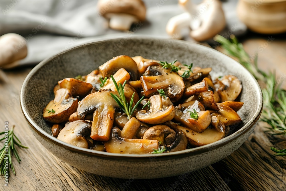 Savory Mushroom Dish with Rich Earthy Flavors, food, gourmet, cuisine, dinner Savory Mushroom Dish with Rich Earthy Flavors, food, gourmet, cuisine, dinner