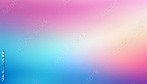 Abstract Blurred Gradient Background with Pink, Blue and White Colors