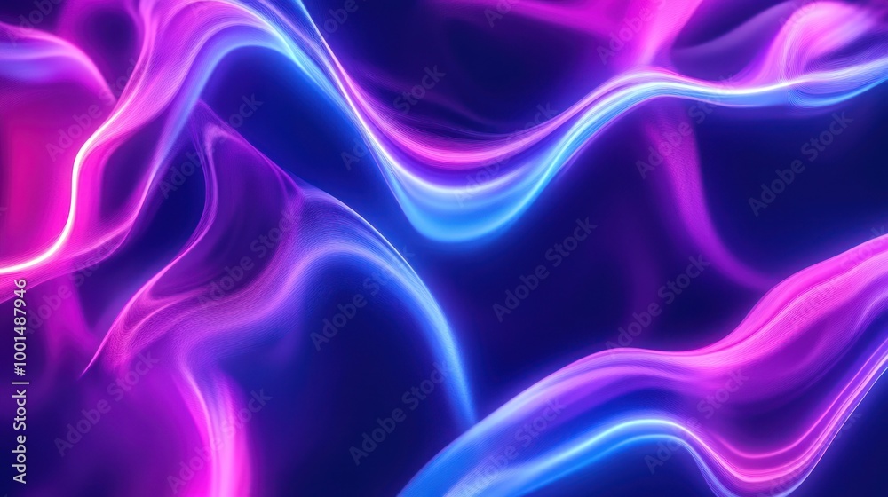Obraz premium Abstract Neon Waves