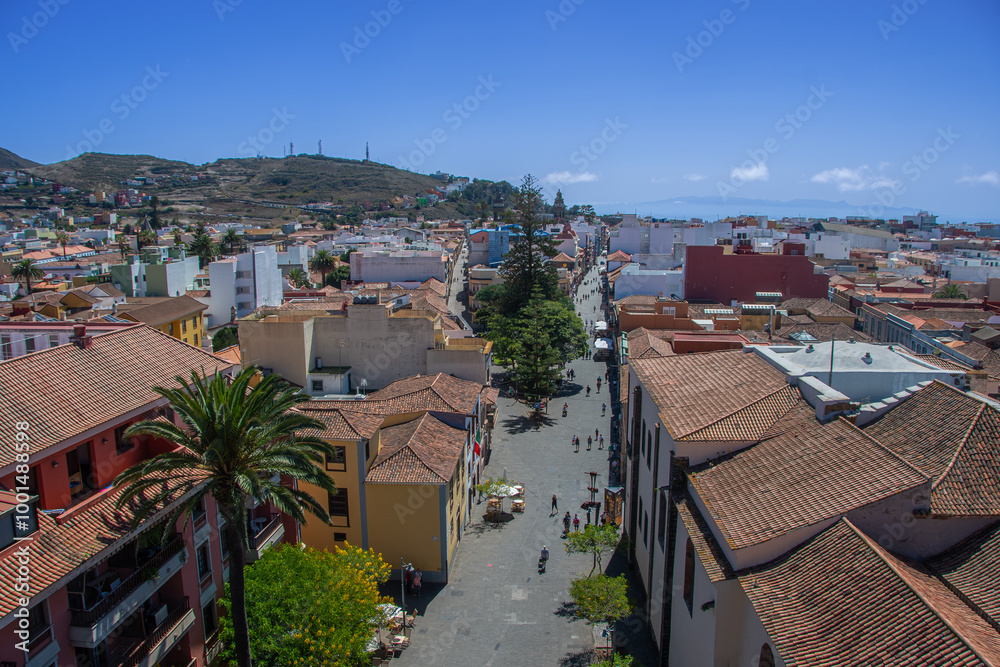 The view from above of San Cristobal de la Laguna
