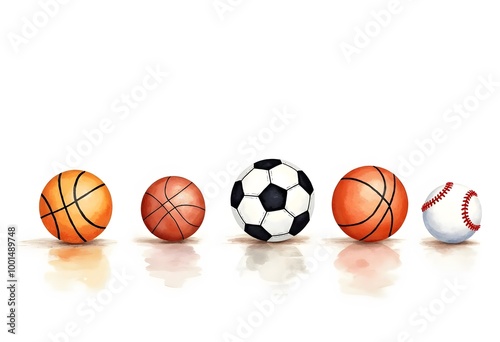 Set of sport balls 