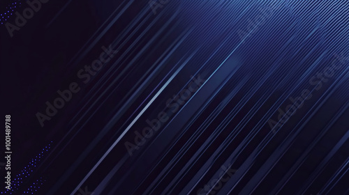 Bright navy blue dynamic abstract vector background with diagonal lines. Trendy classic color of 2020. 3d cover of business presentation banner for sale event night party 