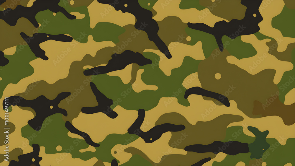 Fototapeta premium Texture and background of camouflage. Generative AI