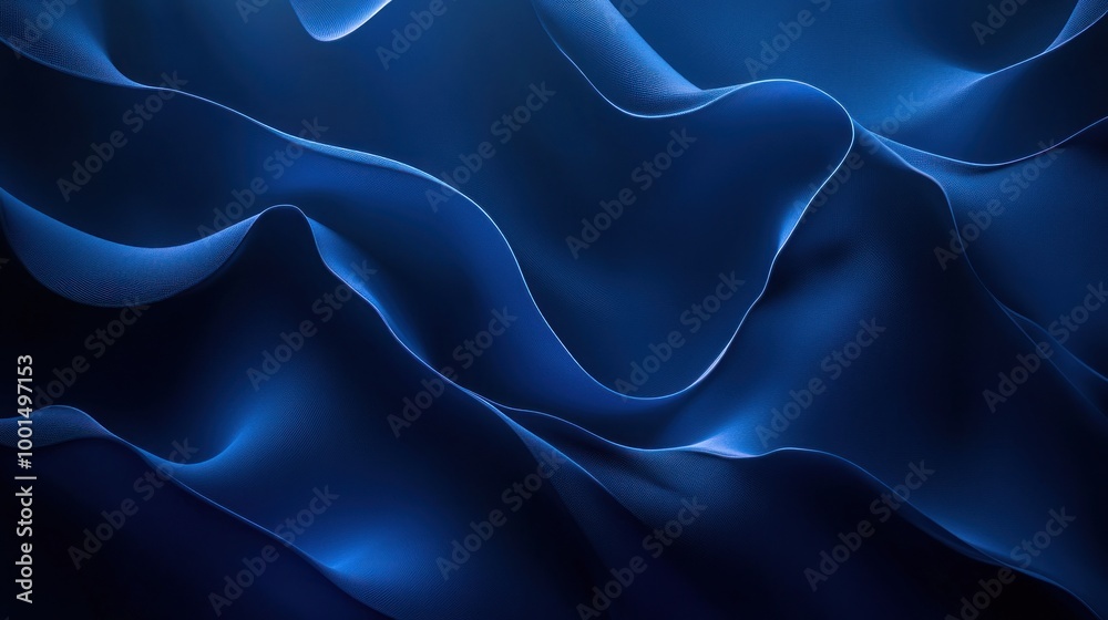 Obraz premium Abstract Blue Waves