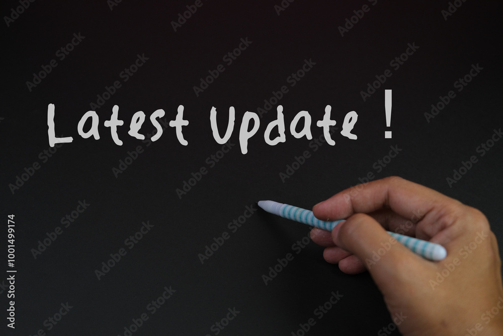 text of LATEST UPDATE. Business, education, financial and up to date concept. text of LATEST UPDATE. Business, education, financial and up to date concept.
