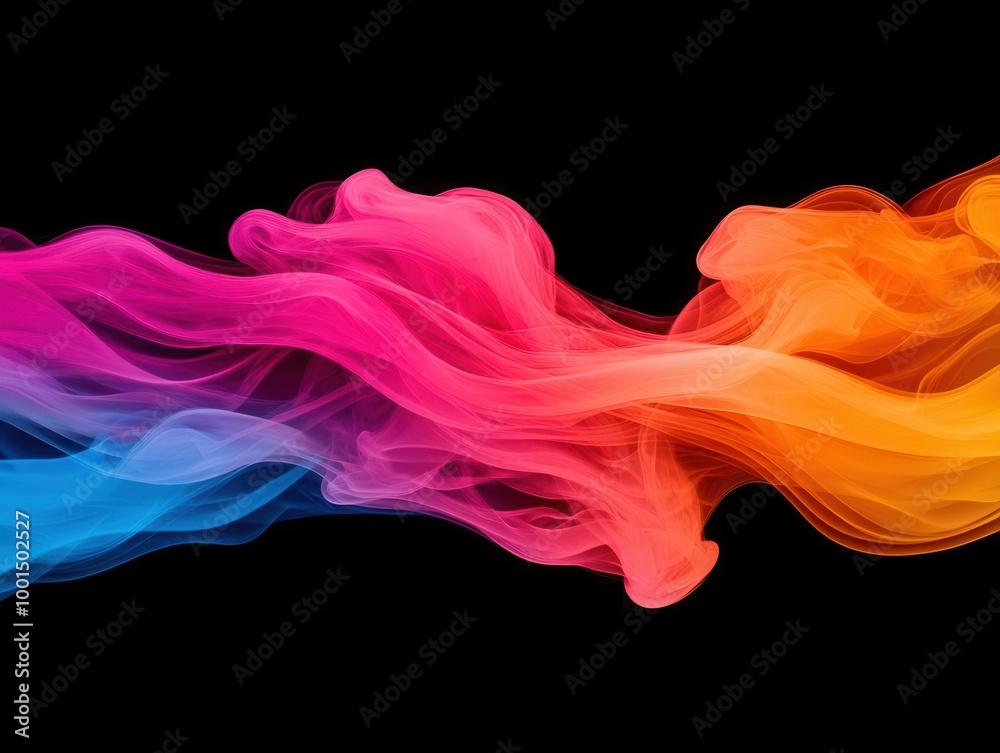 Colorful smoke trails intertwining, Smoke Dynamics, Study of turbulent mixing and diffusion Colorful smoke trails intertwining, Smoke Dynamics, Study of turbulent mixing and diffusion
