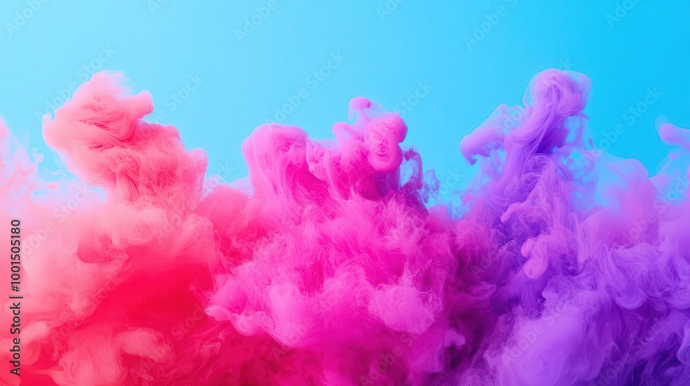 Obraz premium High-speed capture of ink diffusing in water, Diffusion Process, Study of molecular mixing