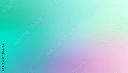 Abstract Gradient Background in Pastel Teal and Pink Colors