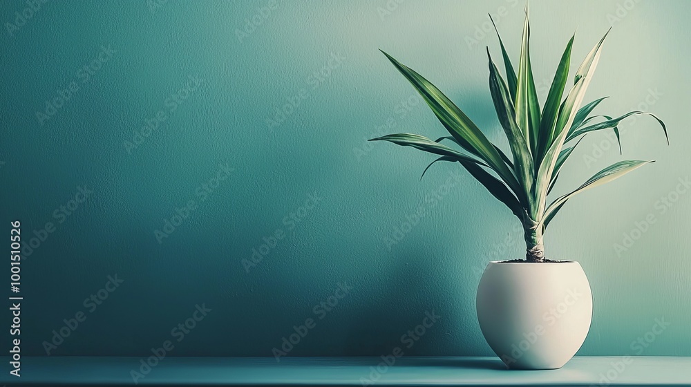 A minimalist indoor scene with soft sunlight casting shadows on a green wall, highlighting a potted palm plant. Perfect for branding, advertising, and presentation concepts. AI generative. A minimalist indoor scene with soft sunlight casting shadows on a green wall, highlighting a potted palm plant. Perfect for branding, advertising, and presentation concepts. AI generative.