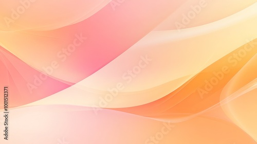 Flowing gradient waves in pink, orange, and yellow hues form a smooth abstract background.