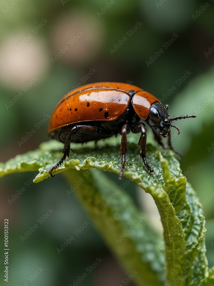 Beetle in a garden. Beetle in a garden.