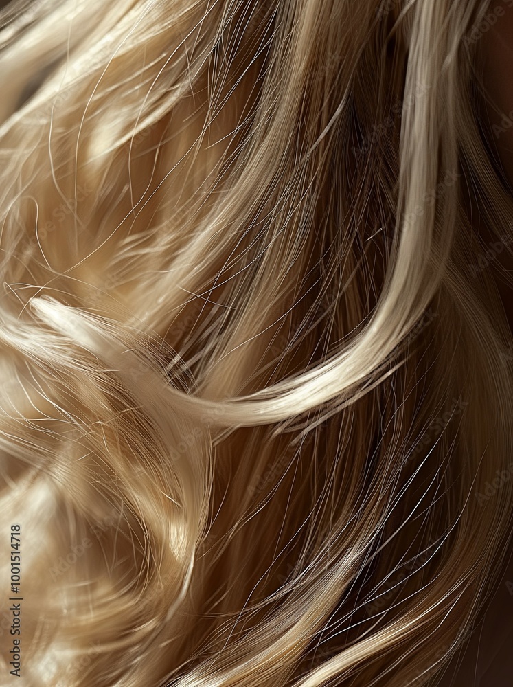 Naklejka premium Closeup of a woman's hair color and texture