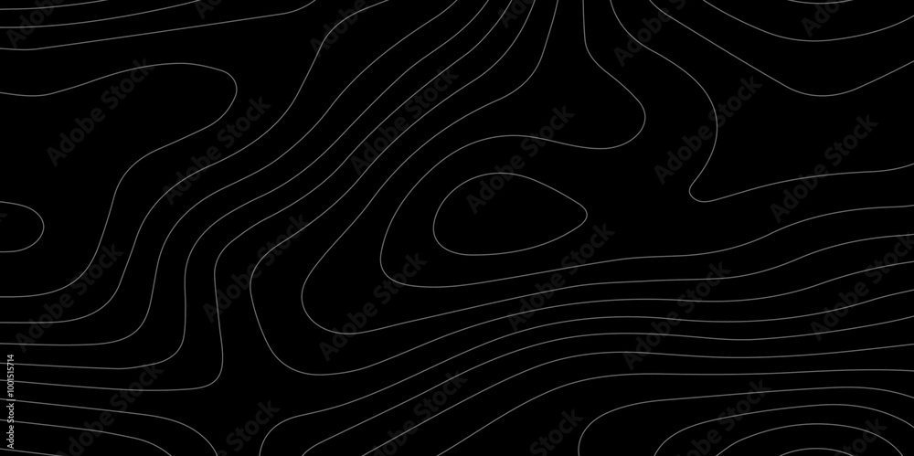 Obraz premium Abstract wave paper curved reliefs background .gradient multicolor wave curve lines banner background design .topographic contours map background .Vector geographic contour map.