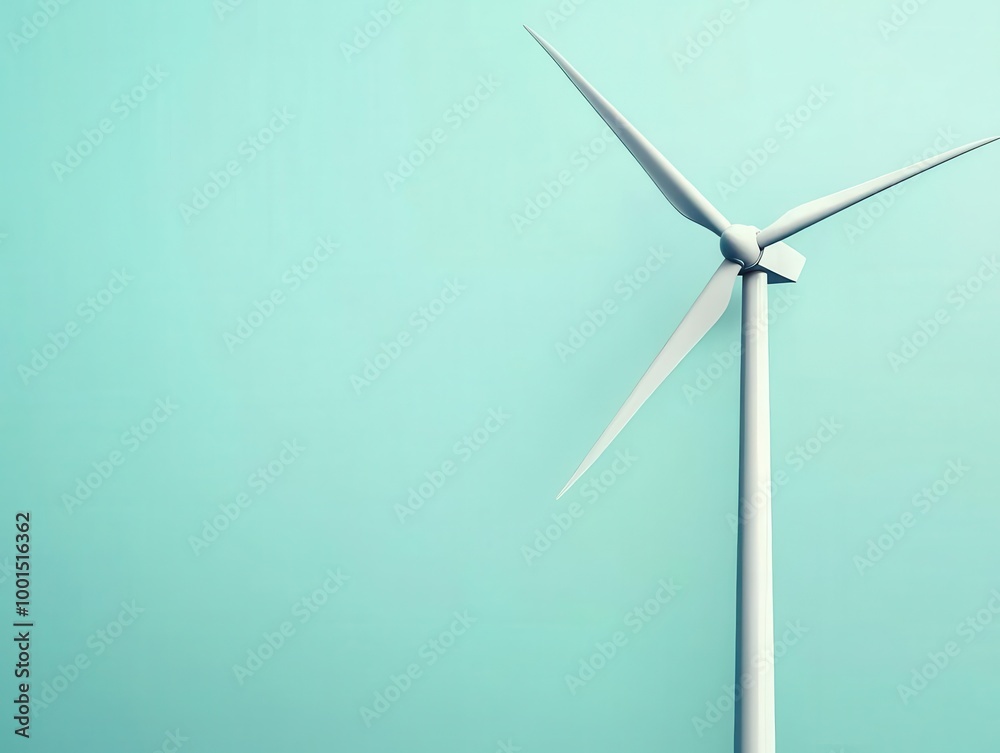 Technical illustration of an advanced wind energy generator, Engineering Drawing, Green Technology Technical illustration of an advanced wind energy generator, Engineering Drawing, Green Technology