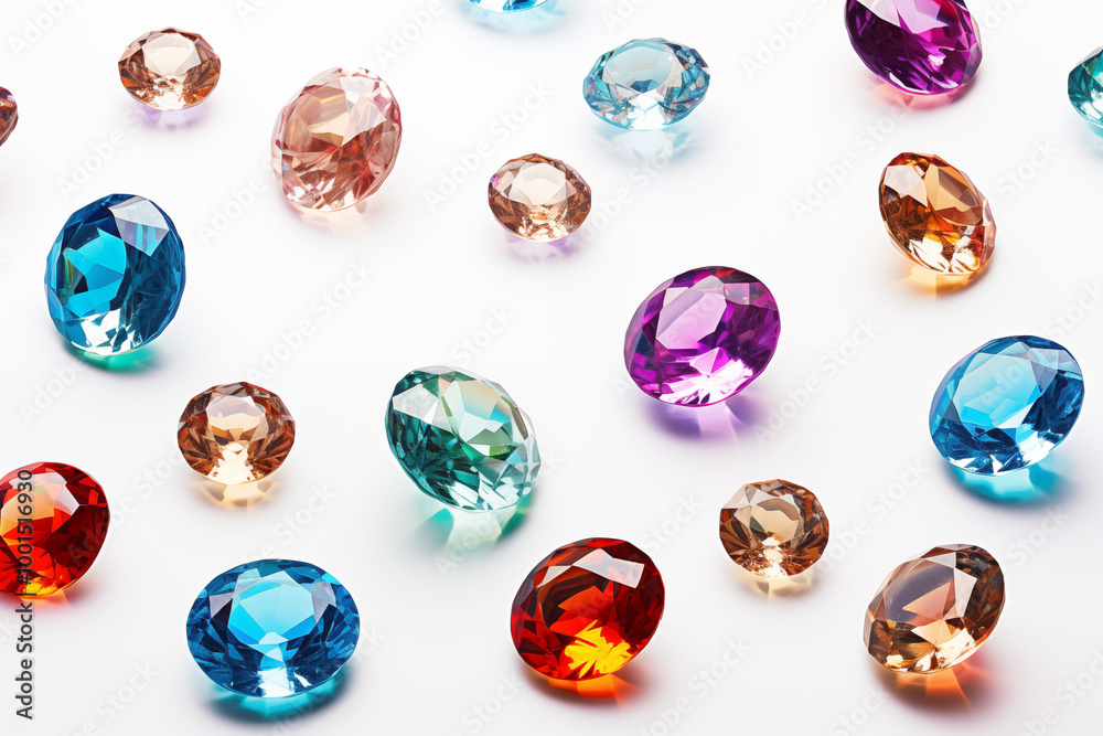 Gems Flying in the air for design Background Gems Flying in the air for design Background