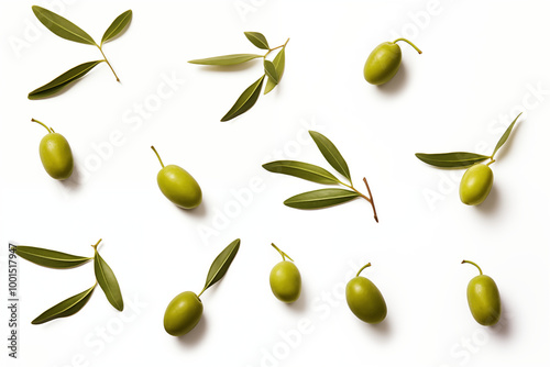 Wallpaper Mural Olives Flying in the air seamless Background  Torontodigital.ca