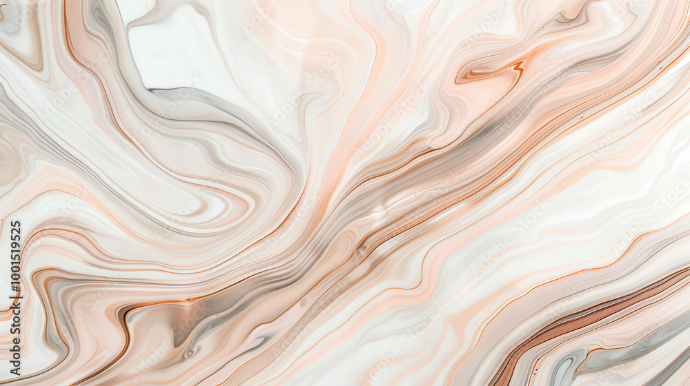 Elegant Neutral Marbling, a seamless blend of smooth fluid patterns in soft tones, enhanced by delicate textures, exuding sophistication and refinement in every detail.