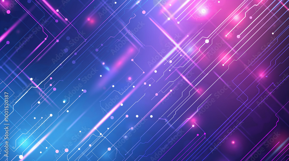 Futuristic circuit technology with a digital abstract background featuring neon glowing patterns and lights Futuristic circuit technology with a digital abstract background featuring neon glowing patterns and lights