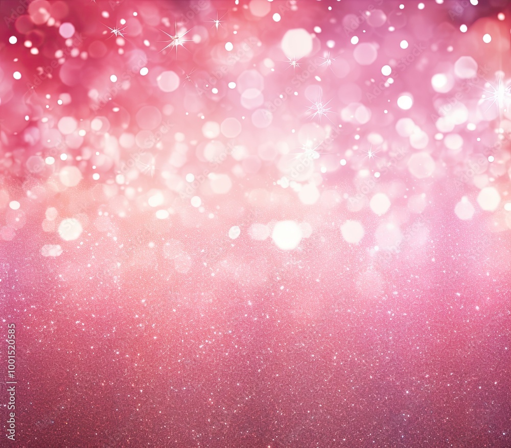 Pink glitter sparkle background with bokeh lights Pink glitter sparkle background with bokeh lights