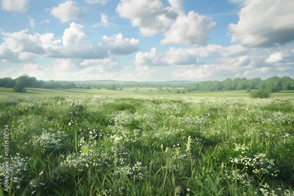beautiful field AI generative beautiful field AI generative