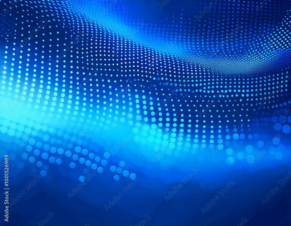 blue blurry dots background