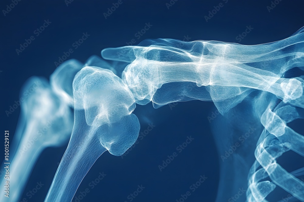 Detailed 3D X-ray of Shoulder Joint Detailed 3D X-ray of Shoulder Joint