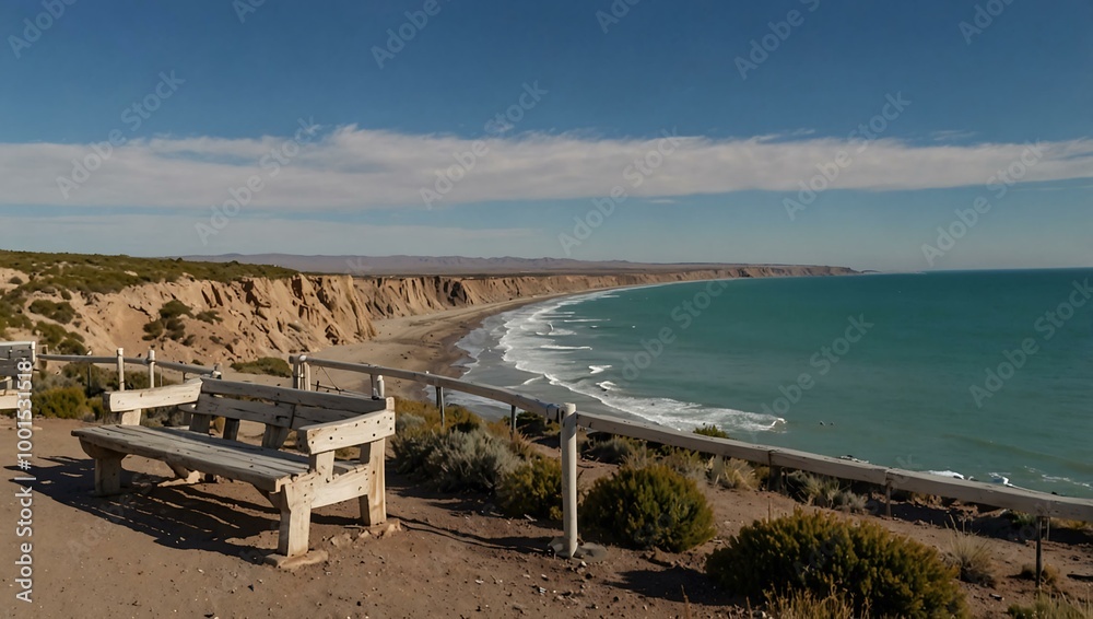 Cerro Avanzado viewpoint, Puerto Madryn, Argentina. Cerro Avanzado viewpoint, Puerto Madryn, Argentina.