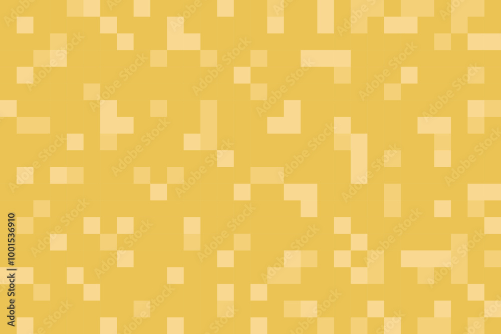 Abstract banner background with pixel style yellow squares. Modern vector backdrop Abstract banner background with pixel style yellow squares. Modern vector backdrop