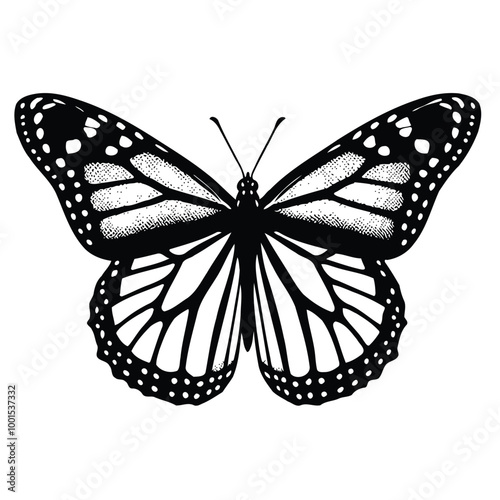 Monarch Butterfly Silhouette