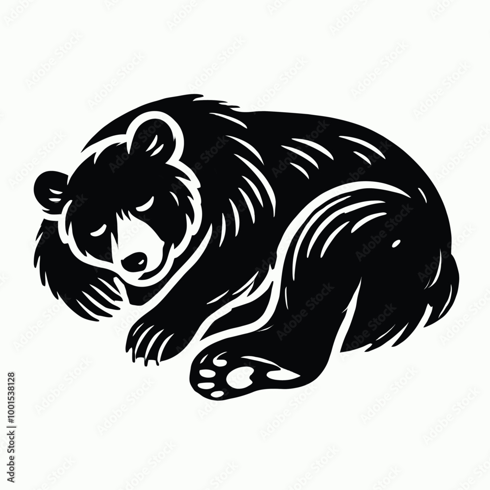 Obraz premium Sleeping Bear Silhouette