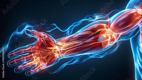Artistic Representation of Human Muscle Anatomy