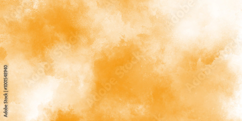 Abstract bright and shinny soft color texture, abstract watercolor background with white and yellow orange color. abstract orange Grungy ink effect bright yellow and orange color shades watercolor.