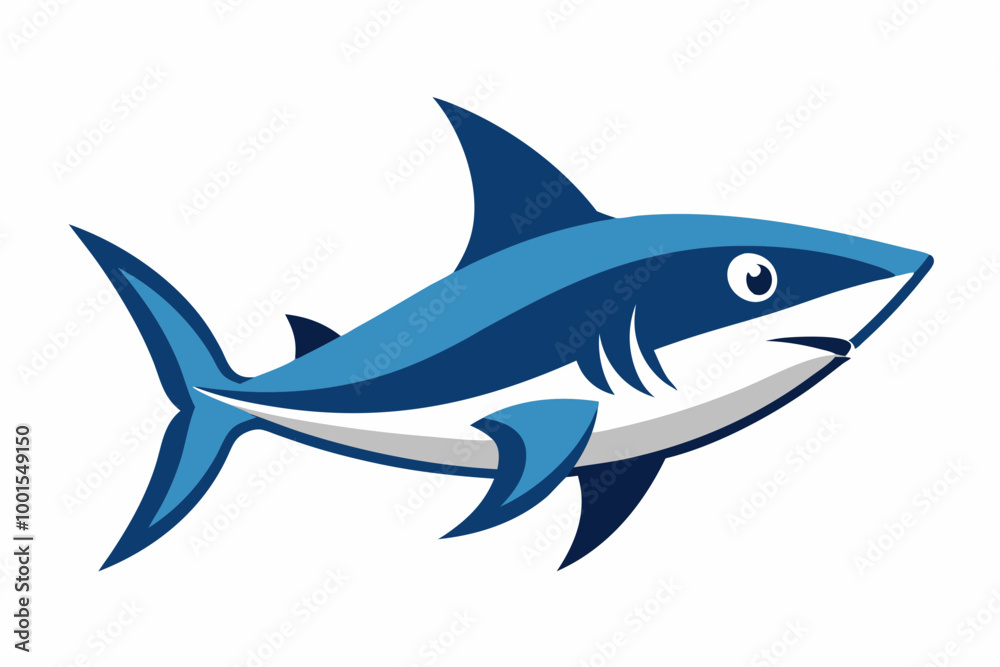 Mako shark fish creative vector design Mako shark fish creative vector design
