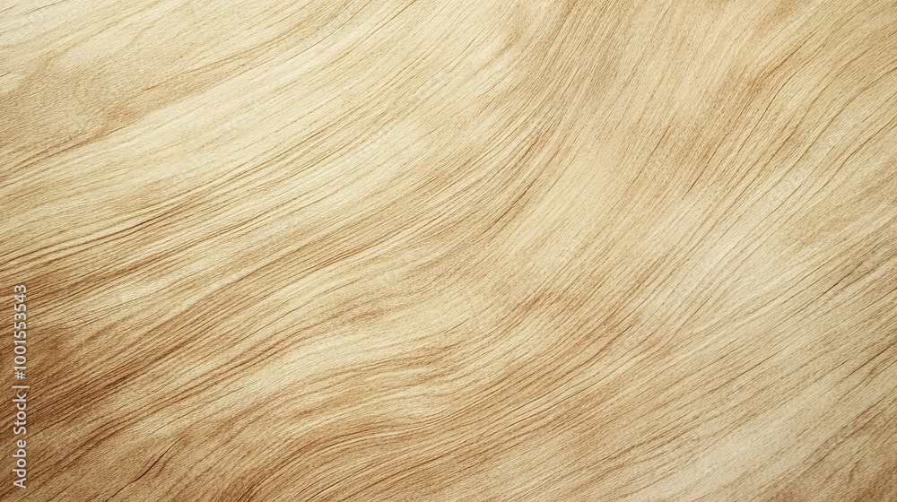 Naklejka premium Natural Wood Texture with Wavy Pattern