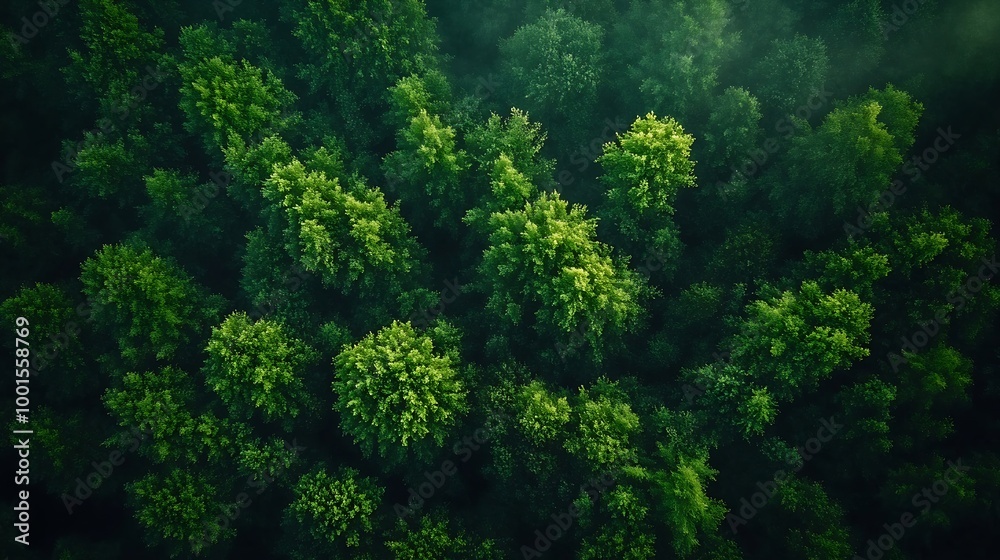 Atmospheric aerial view of the green forest with the earth Demonstrate the concept of preserving the top ecosystem and natural environment and Save Earth : Generative AI Atmospheric aerial view of the green forest with the earth Demonstrate the concept of preserving the top ecosystem and natural environment and Save Earth : Generative AI