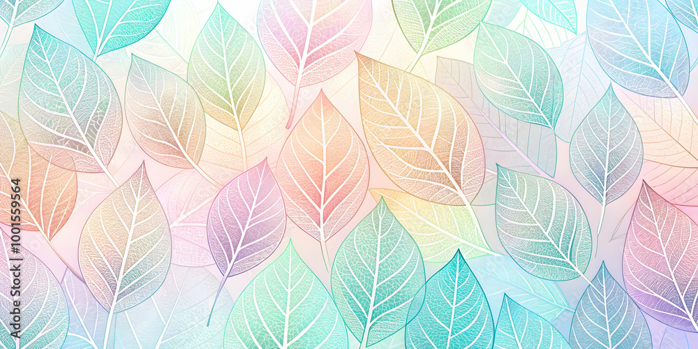 Pastel Leaves Watercolor Pattern: A delicate and dreamy watercolor pattern featuring pastel-toned leaves on a soft, blurred background. This beautiful design is perfect for creating invitations. Pastel Leaves Watercolor Pattern: A delicate and dreamy watercolor pattern featuring pastel-toned leaves on a soft, blurred background. This beautiful design is perfect for creating invitations.